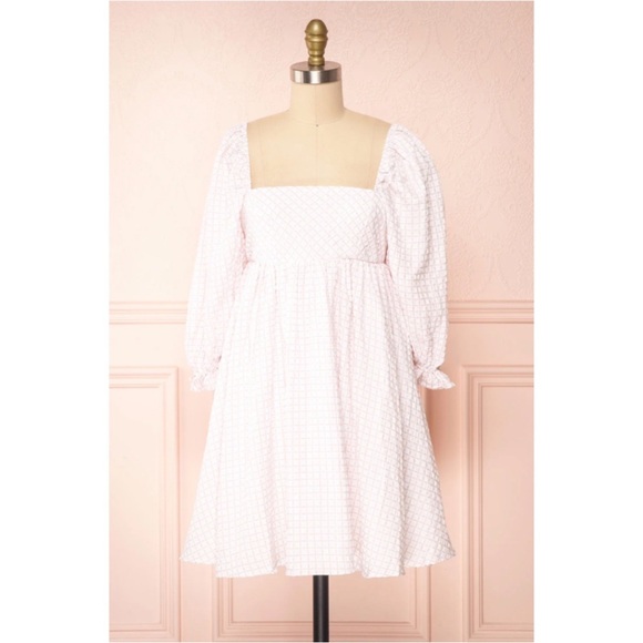 Storia | NWT Gingham Plaid Babydoll Dress Size Large - Picture 3 of 9